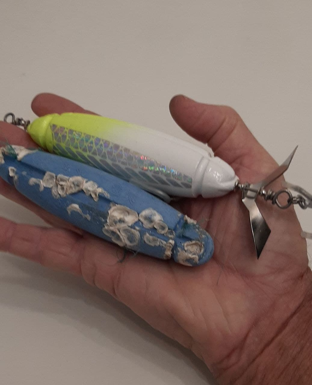 Hand made plastic recycled ocean lures